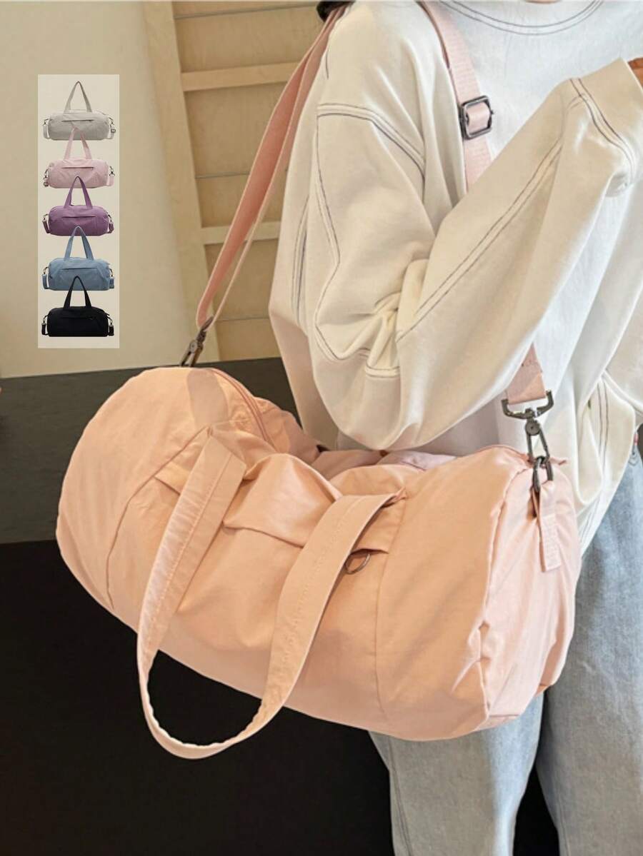 Sport Gym Bag For Women, School Crossbody Bag Yoga Weekender Overnight Travel Duffel Bag