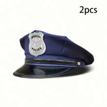 1pc Women's Police Hat Work Hat Carnival Cosplay Officer Hat Unisex - A - View 15
