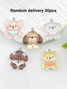10/20pcs Cartoon Cute Puppy Milk Pendant Jewelry Accessories DIY Phone Chain Keychain Charm - Puppy - View 5