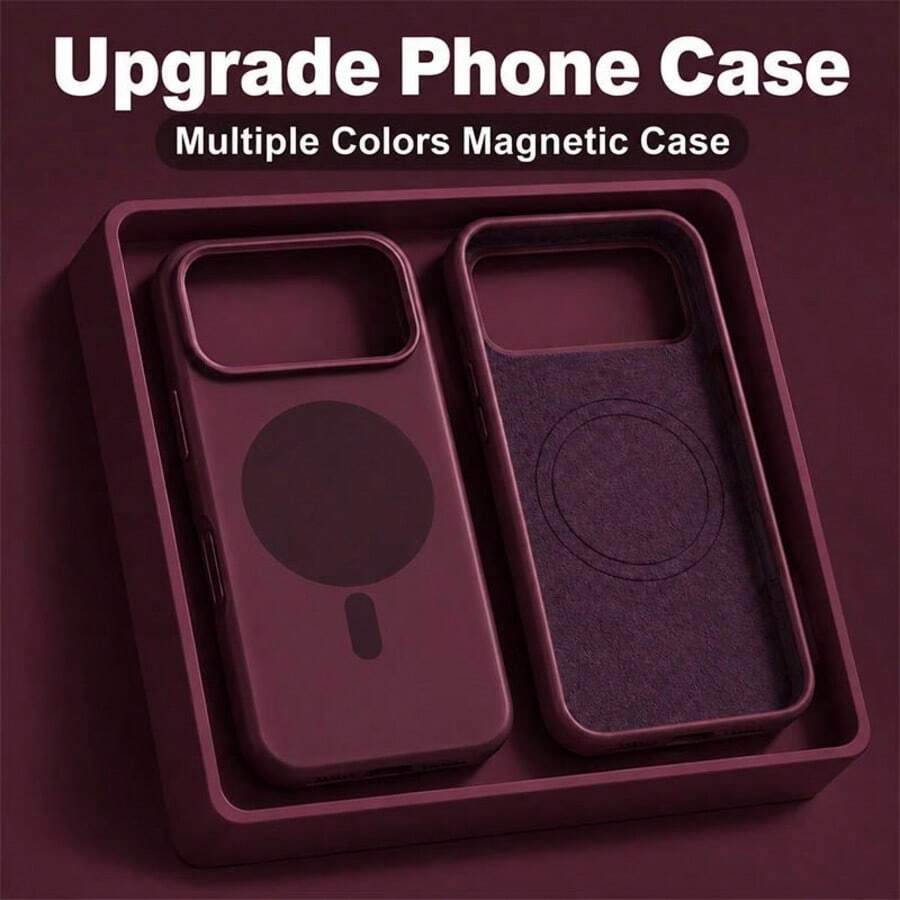 Luxury Bright Fluorescence Liquid Silicone Case Compatible With Iphone 18 Pro Max 17 Air 16 15 14 13 12 17 Pro Max Plus For Magnetic Soft Cover