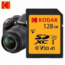 Kodak 256GB SD Card For HD SLR DV Camera Memory Card 128GB SDXC 64GB SDHC 32GB Class10 U3 V30 A1 SD Flash Card 100MB/S High Speed - View 3