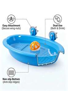 Bird Bath Cage , Feeding Bowl, Bird Bath, Water Bowl, Hanging Bird Bath, Toy, Pet Parrot Cage, Budgie Additions, Shower, Parrot, Cockatiel Shower Box, Food Feeding Rack, Tray, Bird Cage Additions - Style A - View 8