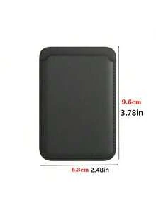 Universal Magnetic Phone Back Card Holder, Leather Card Sleeve For Daily Travel - Multicolor - View 8