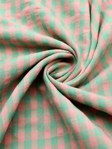 HHMC 1 lembar kain kotak-kotak vintage musim semi yang sudah dipotong, cocok untuk kerajinan DIY, patchwork, menjahit, ikat rambut, dan kain latar DIY. - Beraneka warna - View 23