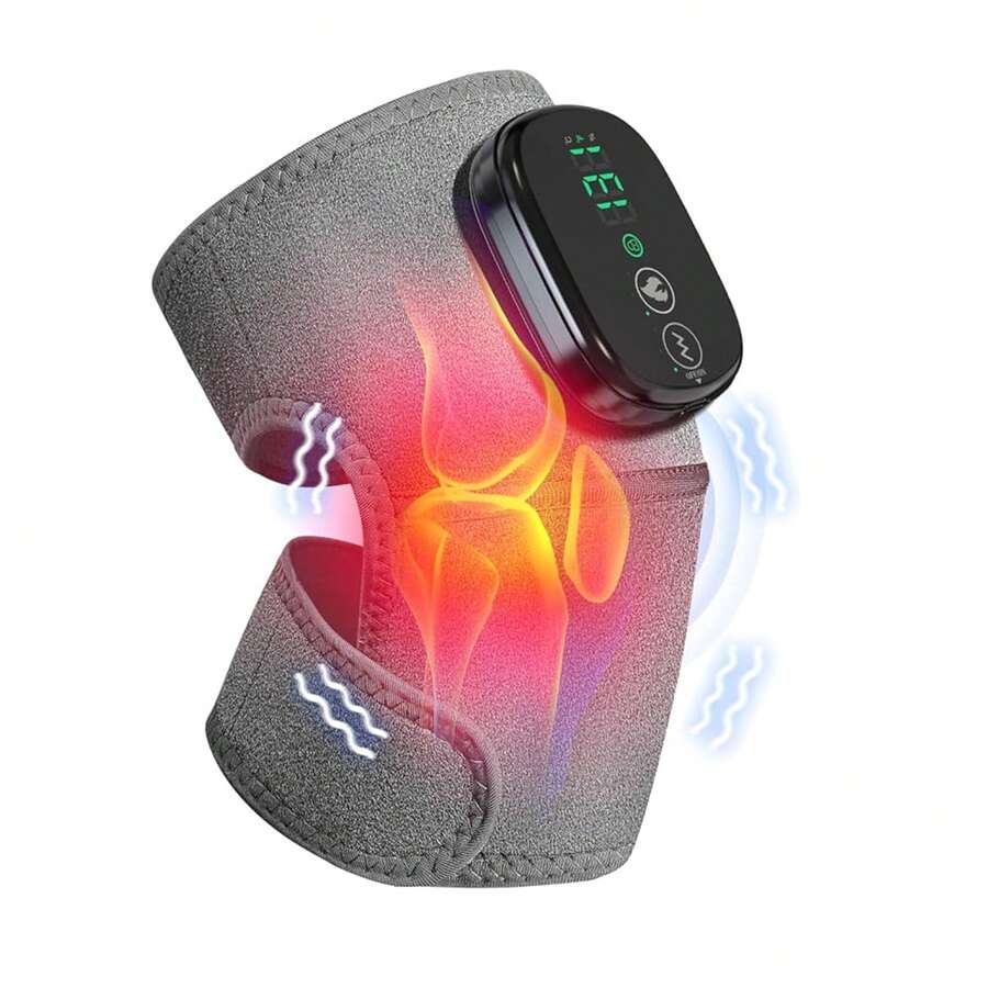 Knee Massager, Electric Knee Warmer, Vibrating Massager, 3-In-1, Shoulder, Leg, Arm Soothing Device, 5000mAh Rechargeable Battery - View 1