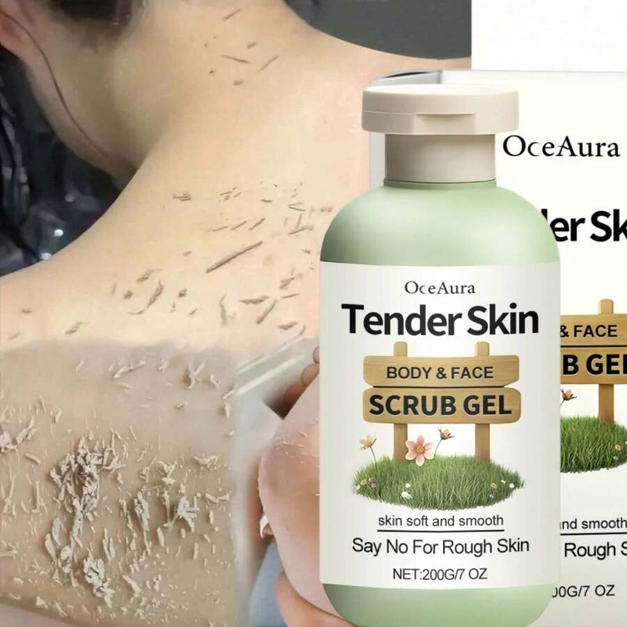 OceAura 200G Exfoliating Gel, Gentle Cleansing And Exfoliating, Cleanses And Purifies Pores, Moisturizing And Nourishing Without Drying, Suitable For All Skin Types - Mint Green - View 1