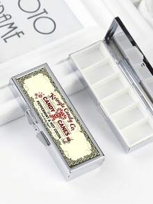 "Candy Theme" Printed Jewelry Storage Box,Vintage Style Storage Box,Portable Pill Dispenser, Candy Storage Box, Convenient Jewelry Storage Box - Multicolor - View 15