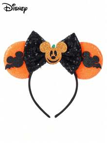 Hasbro 1pc Halloween Party Pumpkin Bow Decor Headband, Halloween Candy Element Lollipop Style Hairband Headband Accessory, Holiday Party Gift - Multicolor - View 9