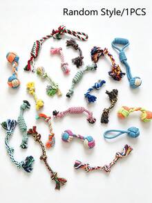 1/3/5pcs Multi-Color Dog Rope Toy Set, Mixed Color Knotted Chew Toys For Tug Games, Teeth Cleaning And Interactive Play, Suitable For Small, Medium And Large Dogs, Indoor And Outdoor Use, Relieve Boredom, Pet Birthday And Holiday Gift - Multicolor - View 13