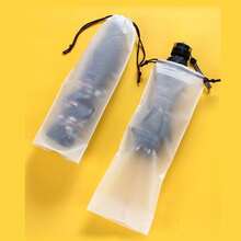 10pcs Waterproof Drawstring Umbrella Bag, Matte Semi-Transparent Foldable Umbrella Protective Cover, Portable Multi-Functional Umbrella Storage Bag, Suitable For Car Travel, Outdoor Hiking, Camping, Beach, Shopping, School Daily Use, Essential Accessory For Foldable Umbrellas, Outdoor, Garden, Travel - Multi-color - View 7