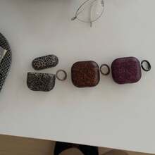 Casing Earphone Motif Leopard Transparan dengan Cincin, Kompatibel dengan Pro 3, New Pro 2, Pelindung Lucu Apple 4/5 Minimalis 3, Casing Earphone Anak Perempuan Generasi 1/2 yang Dipersonalisasi - MultiWarna - View 9