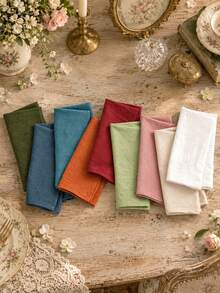 2/6/12/270pcs Modern Minimalist Solid Color Napkins, Washable And Reusable, Suitable For Weddings, Banquets, Hotels, Restaurants, Kitchens, Dining Tables, Home Decor - Multicolor - View 2
