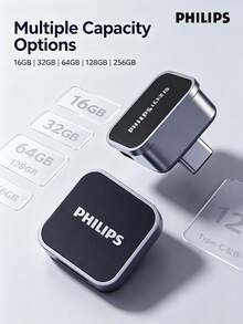 PHILIPS Type-C Car USB Drive For Dash Cam Sentry Mode 4K Video Recording 160MB/S High Speed Compatible With  Li Auto Zhiji Leapmotor Chery XPeng Deepal MG 64G Approx. 16 Hours Storage 15UA - View 7