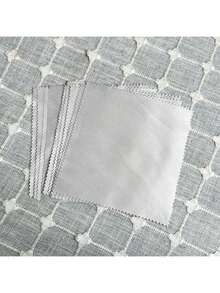 3pcs/5pcs Set Black & White Square Microfiber Glasses Cleaning Cloth, Super Fine Fiber Lens Polish Cloths, Dust Proof Lens Wipe In Bulk - Glasses Cloth - View 23