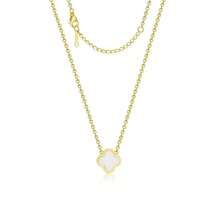 Hasbro VCA Luxury Single Clover Necklace For Women, Stainless Steel Lucky Clover Pendant Necklace, Multicolor Enamel And Shell Clover Necklace, Adjustable Chain, Daily Wear Jewelry Gift For Her - Style Random - View 6