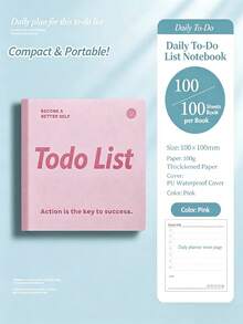 Random 1 Four Party Partner Party Skin Friendly Face Plan Book Time Management ScheduleBook Self-Discipline Card Printing Book Portable Notebook Daily Goal Planning Book Habit Tracking Handbook Portable Memo Book Student Office GoalCheck In DiaryBook - A - View 7