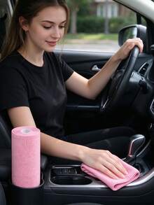 Microfiber Cleaning Roll, Microfiber Car Towel, Car Cleaning Towel Roll, Reusable Cleaning Cloth, Microfiber Towel Roll Easy To Tear, Reusable Cleaning Wet Wipes, Home Kitchen Towel Roll, Car Wash Rag - Multicolor - View 8