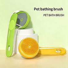 Pet Bath Brush Easy Foam, Cat Dog Massage Brush Pet Comb Pet Cleaning Brush Scrubbing Tool, Universal For Cats And Dogs Bathing - Multicolor - View 9