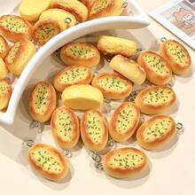 10pcs Cartoon Cheese Bread Resin Pendants - Bread Pendant - View 5