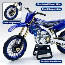 Model Sepeda Motor Off-Road Die-Cast Paduan Logam, Replika Sepeda Motor Off-Road dengan Peredam Kejut, Tersedia Berbagai Warna, Hiasan Pajangan Meja, Dekorasi Koleksi Hobi, Hadiah Liburan Tahun Baru - MultiWarna - View 8