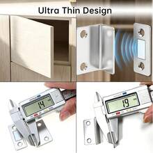 Lnvisible Magnetic Cabinet Catch Set Ultra-Slim L-Shaped Magnetic Catch; Easy To Install; Suitable For Kitchen Cabinets And Wardrobe Doors; Ensures Secure Closure. - A - View 3