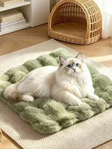 1pc Soft Plush Pet Bed Mat, Warm & Durable Sleep Pad For Autumn/Winter, Reusable Comfortable Sleeping Blanket, Cute Single Floor Mat, Suitable For Small, Medium, Large Dogs & Cats, Indoor Pet Sleeping Supplies - Multicolor - View 19