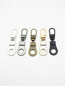 3/2/1pc Tool-Free Metal Small Hole Semi-Automatic Detachable Zipper Pulls, Suitable For Luggage, Jackets, Clothes, Shoes, Etc., Replaceable Zipper Pull Pendant, Metal Pendant, High-End Buckle Accessory, Random Color - Multicolor - View 7