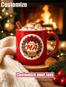 Custom Vintage Santa Claus Christmas Gift Stickers, Personalized Name Gift Labels, Holiday Envelope Seal Stickers, Christmas Packaging Decoration Labels, Party Favor Tags, Holiday Parcel Accessories, Gift Box Decoration, Holiday Celebration Supplies - Multicolor - View 3
