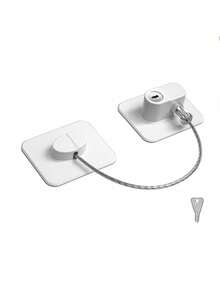 1pc/2pcs Safety Lock, High-Grade Protective Device Lock, Multi-Function Cabinet Door Lock, Window Lock, Refrigerator Lock, Suitable For Home Doors And Windows, Child Safety Lock - C - View 11