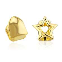 1pc Hip Hop Star Shaped Grillz, European & American Style Halloween Tooth Jewelry, Popular Gold Tooth Cap - Multicolor - View 8