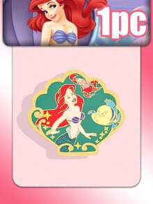 Disney Princess The Ariel 專業化妝刷組 3件組 合成刷毛 蜜粉底妝暈染刷 附緊湊貝殼鏡與琺瑯胸針 高級美容工具 適用日常完美彩妝 - 彩色 - 查看 11