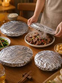 Aluminum Foil Insulation Covers For Kitchen & Dining Table - Reusable, Heat Retention For Picnics, Camping & Home Use, Camping Food Warmer Cover|Foodsafe Cover|Reusable Food Covers Cling Film Fridge Organizers Storage - Multicolor - View 4