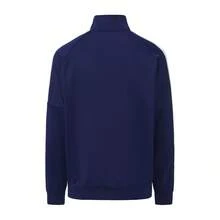 Adidas Unisex Three-Stripe Outdoor Sports Windproof Stand-Collar Jacket - Blue and White - View 4