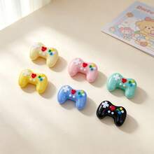 20/50/100pcs Mini Game Controller Resin Charms, Colorful Cartoon Controller Cream Glue DIY Material, Flat Back 3D Decorative Patches - Random Mix - Super Mini Handle Hybrid - View 9