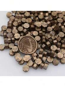 300pcs/Bag Octagonal Wax Beads, Handmade Card & Envelope Decoration, Sealing Wax, Suitable For DIY Crafts, Gift Wrapping, Envelope Sealing, Party Invitations, Christmas, Scrapbooking - 300 Octagonal Wax Pellets - View 14