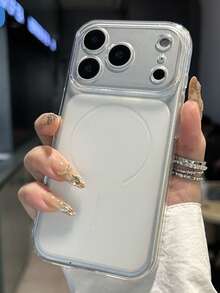 Luxury Translucent Clear Camera Protection Soft Phone Case Compatible With IPhone 18ProMax 18Pro 17 Pro Max 17 16 15 14 13 Pro Max Lens Protective Back Cover - Clear - View 3