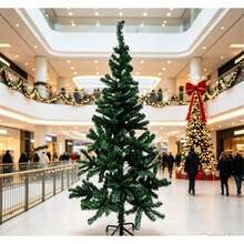 This Realistic Artificial Christmas Tree Is Made Of High-Quality PVC Material, Comes With A Sturdy Metal Foldable Stand. Available In 6 Sizes: 60cm,90cm,120cm,150cm,180cm,210cm. Easy To Assemble And Store. Reusable For Many Holiday Seasons. - Green - View 13