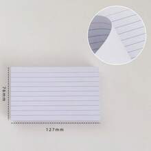3x5 Inch Lined Index Cards 100pcs/Pack White Ruled Note Cards 3x5 Inch Flash Cards, Suitable For Study, Note-Taking And To-Do Lists - 5*3inch - View 7