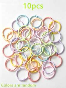 Gesper O-Ring Logam Warna Terang Macaron, Gantungan Kunci Pegas Warna Campuran 24/10, Cincin Gantungan Tas yang Dapat Digunakan Kembali; Cocok untuk Gantungan Tas, Perhiasan Buatan Tangan, Buku Catatan Lepas, Tempat Penyimpanan Kartu, Aksesoris Kerajinan DIY - A - View 8