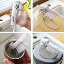 3pcs/1pc Crevice Cleaning Brush Set, Hard Bristle Cleaning Tools Suitable For Kitchen, Bathroom, Corners, Tile Gaps, Sink, Cups, Teapots, Bottles, Blenders, Etc. - Multiple Styles - View 7