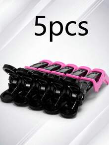 1/5pcs Random Color Hair Clips, Sectioning Clips, Salon Hairdressing Tools, Hair Styling Tools, Hair Accessories, Hair Care Supplies - Multicolor - View 12