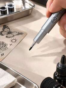 6/4/2/1 Pc Tattoo Marker Pen, Embroidery Drawing Positioning Marker Pen, Double-Headed Marker Pen - Multicolor - View 5
