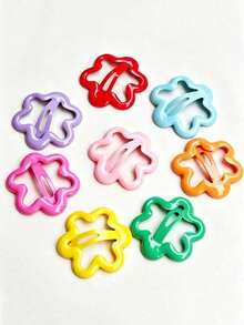 Candy Color Hollow Flower BB Hair Clips, Cute Y2K Sweet Hair Barrettes, Colorful Hair Accessories For Girls Women - Multicolor - View 3