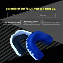 1 Box Football Basketball Rugby MMA Mouth Guard (Mouthpiece, EVA Material), Anti-Wear, Shock-Absorbing, Sports Protection Increased By 30%, Essential For Boxing Taekwondo, Combat Sports Protective Gear, Suitable For Teenagers And Adults - Multicolor - View 5