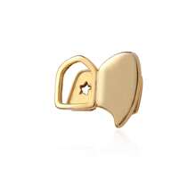 Hip Hop Double Single-Sided Hollow Gold Tooth Caps, Left And Right Canine Teeth Halloween Costume Accessory - Multicolor - View 7