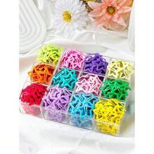 100/50/30/10pcs Cute Y2K Five-Pointed Star BB Clips, Colorful Hair Clips, Basic Hair Accessories - Suitable For Girls, Daily School, Party, Sports, Ae - Multicolor - Ver 4