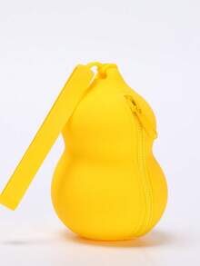 Cute Gourd-Shaped Silicone Makeup Bag, Mini Zipper Storage Pouch Key Bag For Earphones, Keys, Lipstick, Coins, Backpack Charm, Multi-Functional Storage Bag, Christmas Holiday Gift - Multicolor - View 10