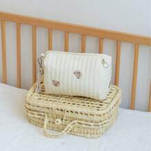 1pc Bear Design Baby Stroller Storage Hanging Bag For Baby Supplies - Beige Bears - View 1