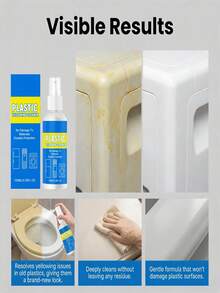 Bình xịt tẩy ố vàng nhựa, dung dịch tẩy vết ố vàng đa bề mặt và làm sáng thiết bị, công thức dịu nhẹ cho tủ lạnh, điều hòa, máy giặt, lò vi sóng, bồn rửa và vỏ nhựa gia dụng - Nhiều màu - Xem 4