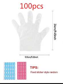 200pcs/Pack Disposable Plastic Transparent Foot Care Socks, Foot Masks, Foot Soaking, Shoe Fitting Covers - Multicolor - View 11